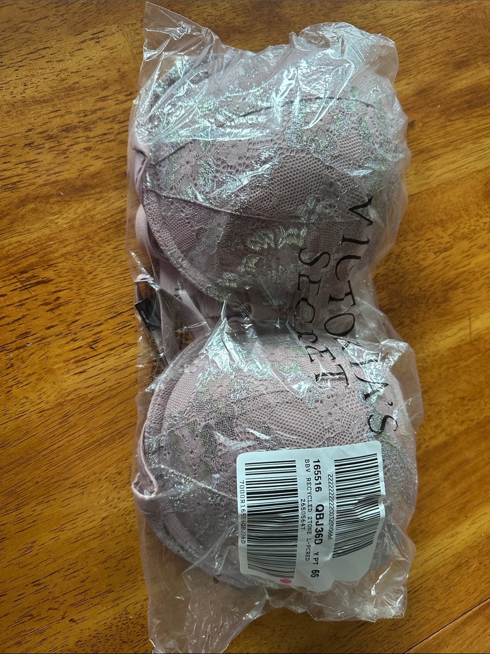 Victoria's Secret Dusty Rose Lace Push-Up Bra